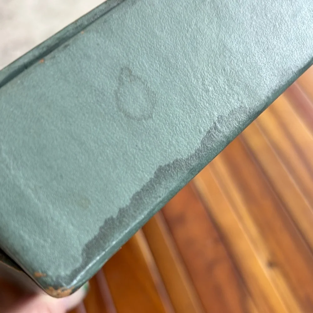 Vintage Blue Green Dresser Box